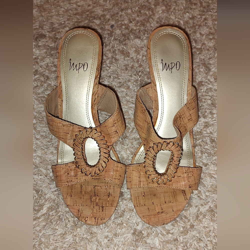 IMPO Cutaway Wedge Sandals